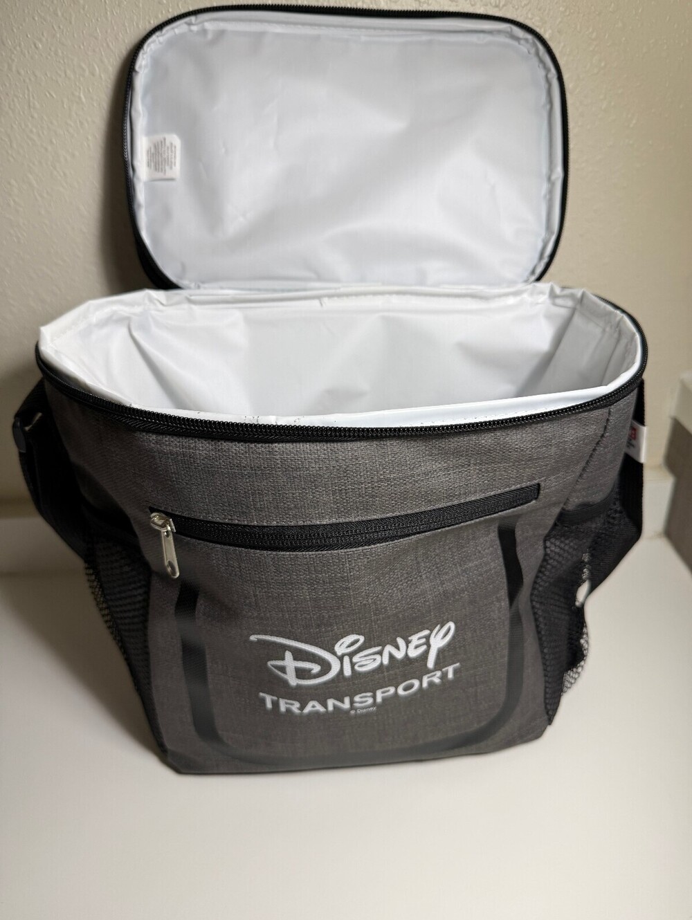 Disney Transport Soft-Sided Cooler Bag Gray and Black